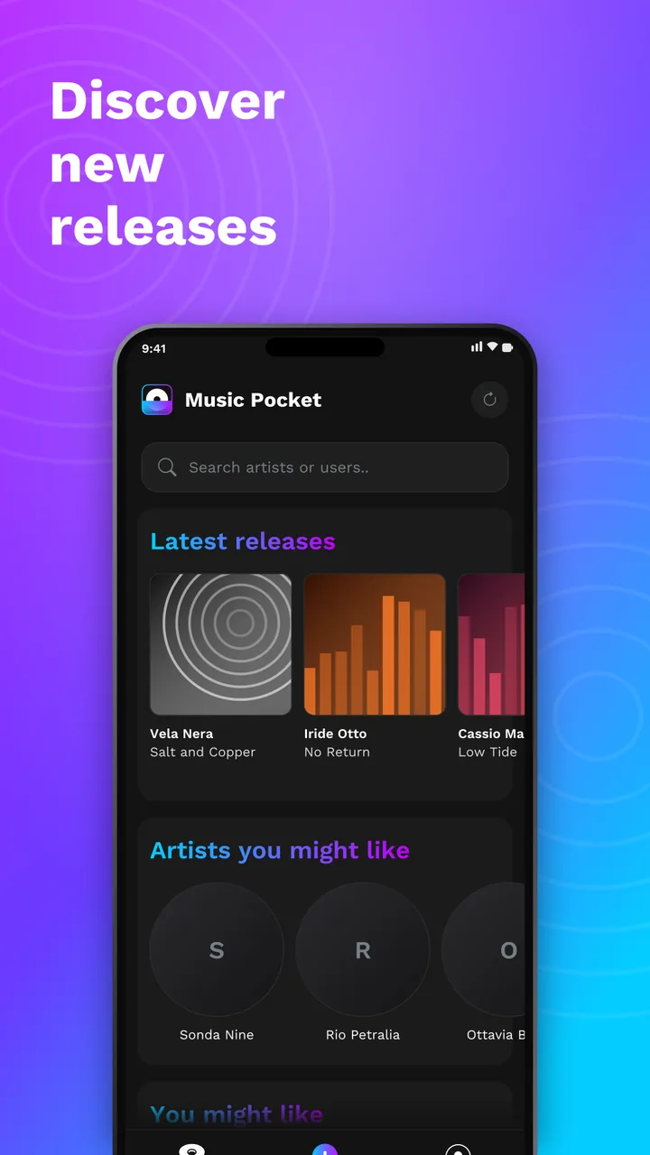 The latest releases from the artists you follow