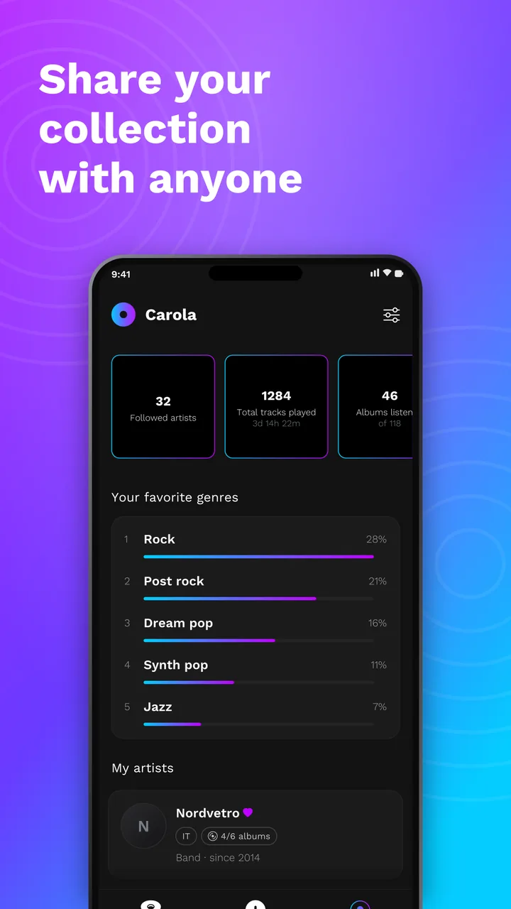 A public profile, ready to share